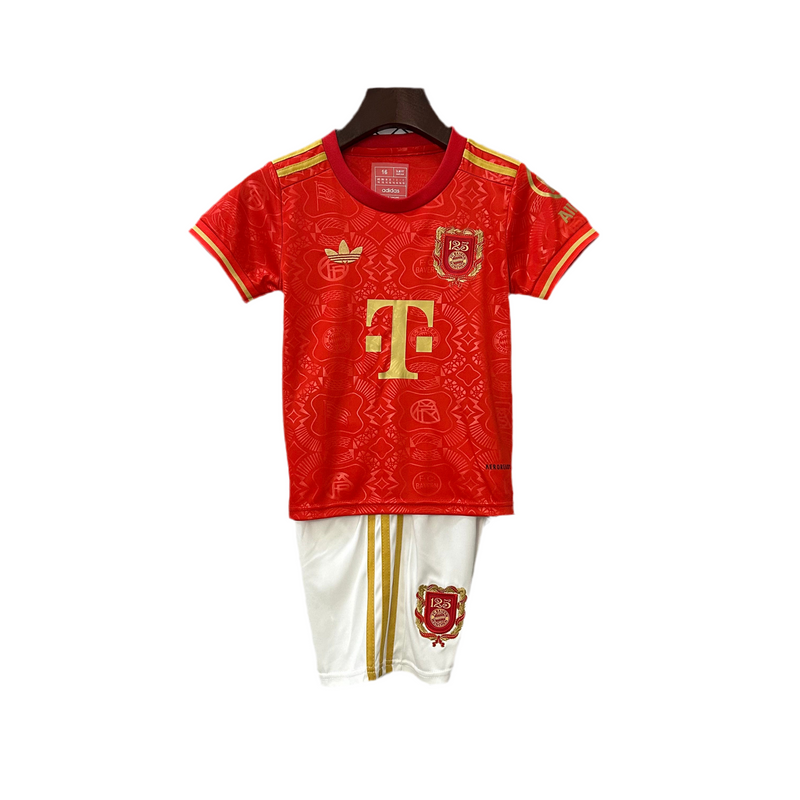 Camiseta y Pantalones Cortos para Niños Bayern de Múnich Edición especial 125 aniversario