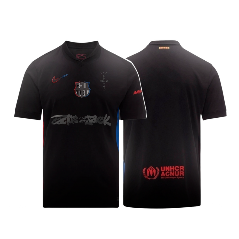 CAMISETA II BARCELONA X TRAVIS SCOTT 2025 – HOMBRE - LANZAMIENTO - (VERSIÓN FAN)