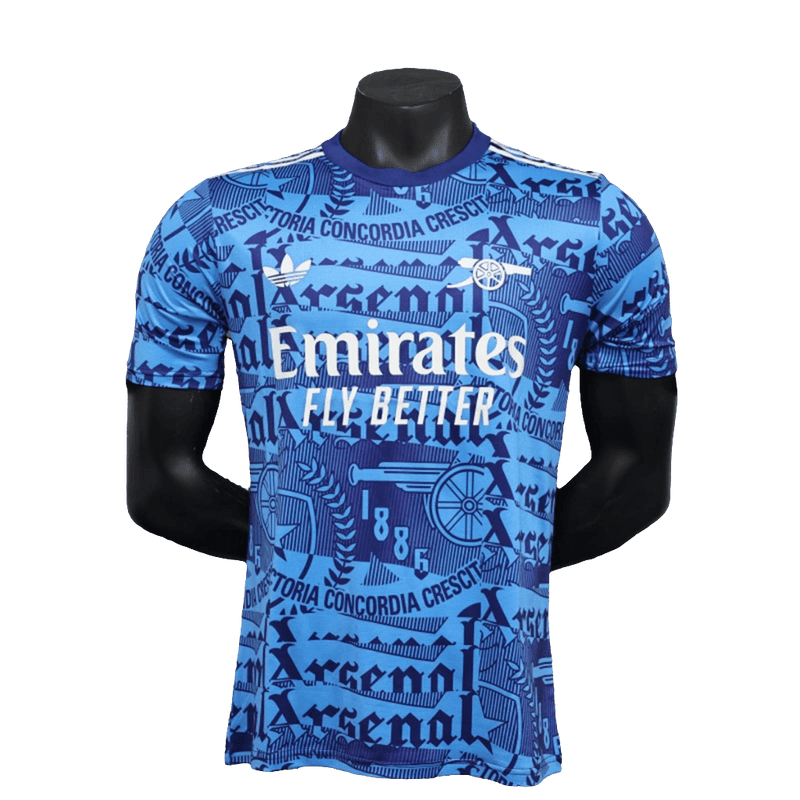 Camiseta Arsenal 25/26 Pre-Partido - Azul - Versión Jugador