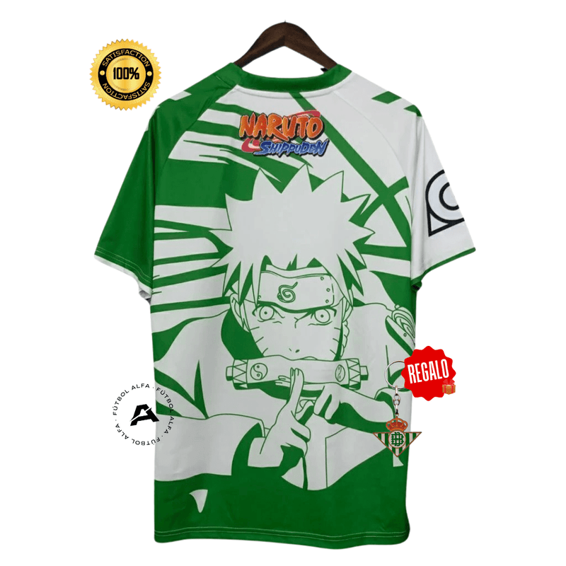 CAMISETA BETIS NARUTO 25/26 HOMBRE - VERDE Y BLANCA