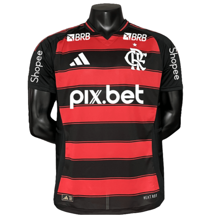 Camiseta Flamengo 25/26 I de Local - Todos los Patrocinios - Versión Jugador
