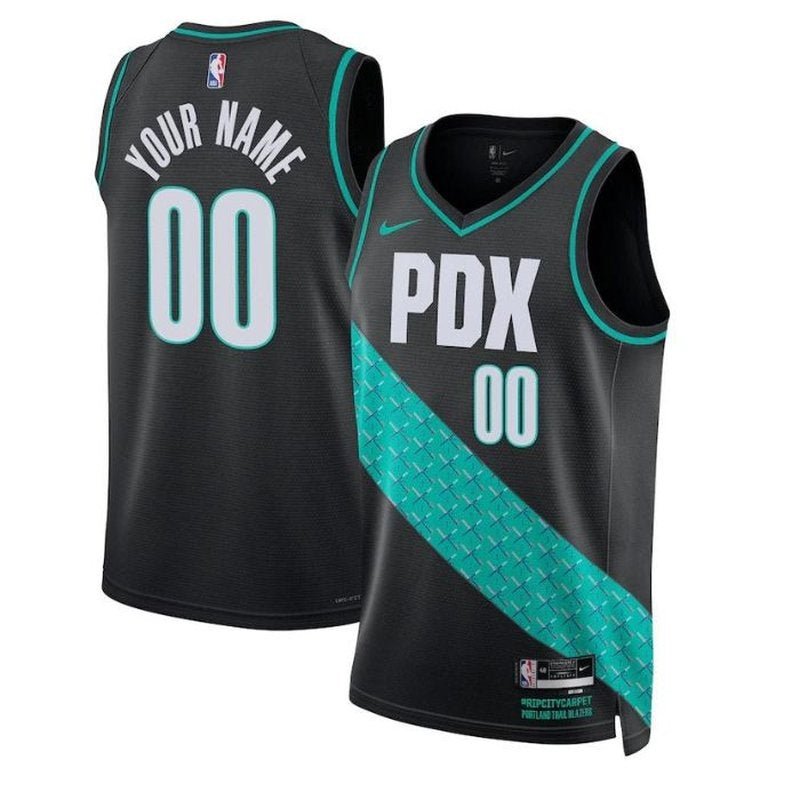Regata NBA - Portland Trail Blazers - Edición City 2023 - Negra - Unisex